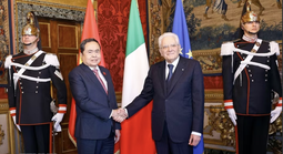 Chủ tịch Quốc hội Trần Thanh Mẫn hội kiến Tổng thống Ý