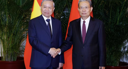 Tổng Bí thư, Chủ tịch nước Tô Lâm hội kiến Ủy viên trưởng Nhân đại toàn quốc Trung Quốc