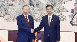 Tổng Bí thư, Chủ tịch nước Tô Lâm tiếp Bí thư Quảng Tây Trần Cương