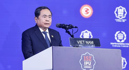 Chủ tịch Quốc hội Trần Thanh Mẫn phát biểu tại Đại hội đồng Liên minh Nghị viện Thế giới