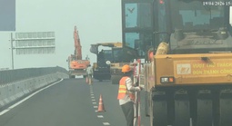 Thi công thiếu an toàn trên tuyến cao tốc Cần Thơ – Hậu Giang, một công ty bị phạt