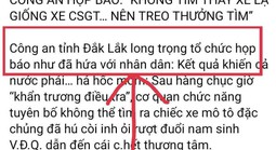 Công an Đắk Lắk cảnh báo thông tin giả mạo về vụ nam sinh lớp 12 tử vong