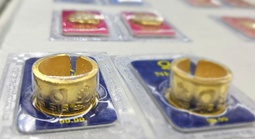 Chiều 21-4, giá vàng miếng SJC, vàng nhẫn giảm nhanh