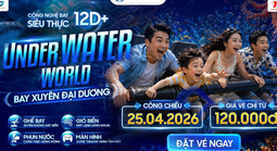 Địa điểm vui chơi cực hot dịp lễ 2026: Công nghệ bay siêu thực 12D+ xuyên đại dương tại Gigamall