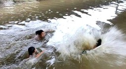 Ra suối tắm, hai cháu bé bị đuối nước thương tâm