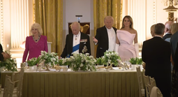Ông Donald Trump chủ trì quốc yến chiêu đãi Vua Charles III cùng Hoàng hậu Camilla