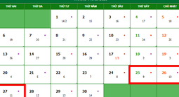 Hoán đổi để nghỉ 9 ngày liên tiếp dịp Giỗ Tổ, 30-4 và 1-5: Bộ Nội vụ nói gì?