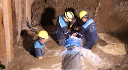 TPHCM: Nhiều khu vực nước yếu do bể ống DN1000 Chợ Lớn