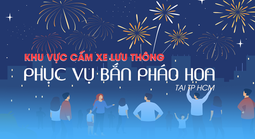 [Infographic] - Lộ trình thay thế các tuyến đường bị cấm, phục vụ bắn pháo hoa tối 30-4 ở TPHCM