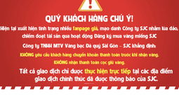 Nhiều công ty vàng - bạc vừa có thông báo quan trọng