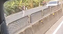 Tài xế dừng xe giữa quốc lộ cứu bé gái, CSGT lên tiếng