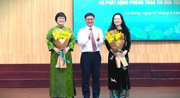 Bí thư và Phó Bí thư Đảng ủy phường An Đông nhận Huân chương lao động hạng 3