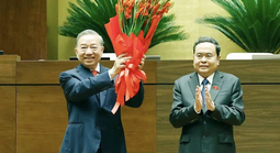 Tổng Bí thư, Chủ tịch nước Lào chúc mừng Tổng Bí thư, Chủ tịch nước Tô Lâm