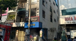 Cháy nhà 4 tầng ở đường Lê Hồng Phong, TPHCM