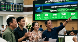 VN-Index tăng vọt hơn 74 điểm ngay khi mở cửa giao dịch 8-4