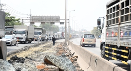 Hình ảnh sửa chữa Quốc lộ 51 xuống cấp nghiêm trọng