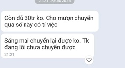 Zalo một giám đốc sở ở Cà Mau bị hack, nhắn tin mượn tiền nhiều người