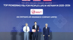 AIA Việt Nam được vinh danh tại giải thưởng Rồng Vàng 2026