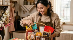 Nhiều người lựa chọn tự thiết kế giỏ quà Tết để tăng tính ý nghĩa dịp đầu năm
