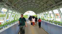 Người dân chỉ được sử dụng cầu bộ hành khi đi metro số 1?