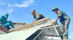 Mưa giông kèm lốc mạnh, nhiều nhà dân ở Châu Đức hư hỏng
