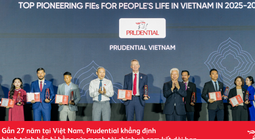 Prudential Việt Nam nhận giải thưởng Rồng Vàng 2026
