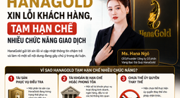 Hana Gold xin lỗi nhà đầu tư, nêu lý do nhiều chức năng trên ứng dụng vẫn bị tạm khoá