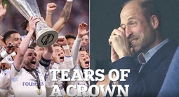 Lý do khiến Thái tử nước Anh bật khóc sau trận chung kết Europa League
