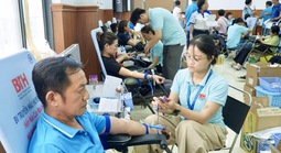 Lan tỏa nghĩa cử đẹp từ ngày hội hiến máu của đoàn viên, CNVC-LĐ