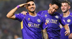 Hoàng Hên ghi bàn và kiến tạo giúp Hà Nội FC trở lại Top 3 V-League