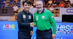 Chiêm Hồng Thái về nhì World Cup billiards ba băng TPHCM