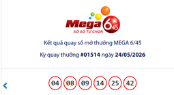 Ngày 24-5, xổ số Vietlott có vé trúng giải Jackpot