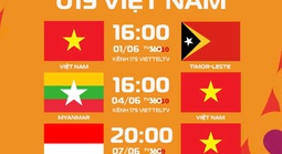 Lịch thi đấu và phát sóng của U19 Việt Nam đấu Indonesia ở giải Đông Nam Á