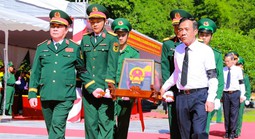 Đại tướng Nguyễn Trọng Nghĩa dự lễ truy điệu, an táng 19 hài cốt liệt sĩ tại Thanh Hóa