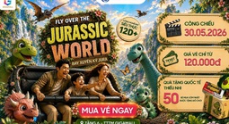 Dịp 1-6 này, đưa bé "bay xuyên kỷ Jura" ngắm khủng long siêu thực tại Gigamall