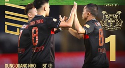 Cầu thủ dân tộc Chăm tạo "siêu phẩm" giúp Ninh Bình chia điểm với Thể Công