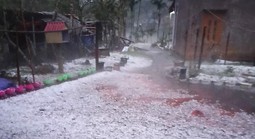 VIDEO: Mưa đá trắng trời, dông, lốc bay nhà, 5 người bị thương