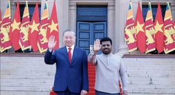 Tổng thống Sri Lanka chủ trì lễ đón trọng thể Tổng Bí thư, Chủ tịch nước Tô Lâm