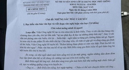 Đề văn lớp 10 tại TPHCM nói về sự cằn cỗi của cảm xúc