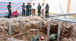 Thi công công trình ở bệnh viện, phát hiện 4 hài cốt liệt sĩ