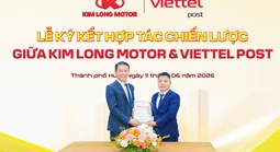 KIM LONG MOTOR "bắt tay" VIETTEL POST phát triển hệ sinh thái vận tải xanh