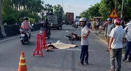 Tai nạn trên Quốc lộ 1 ở Đà Nẵng, người đi xe đạp chết thương tâm