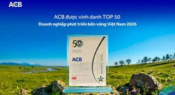 ACB được vinh danh Top 50 Doanh nghiệp phát triển bền vững tiêu biểu
