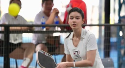 Diễn viên Trương Quỳnh Anh bị "ghiền" môn pickleball