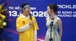Đông đảo nghệ sĩ hào hứng tranh tài tại Giải Pickleball Báo Người Lao Động