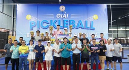 Sôi nổi Giải mini game Pickleball báo chí thường trú Khánh Hòa