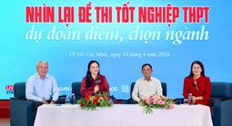 Talkshow nhìn lại đề thi tốt nghiệp THPT: Phổ điểm các môn dự kiến từ 5-7