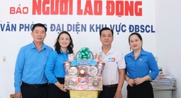 Lãnh đạo LĐLĐ TP Cần Thơ thăm, chúc mừng các cơ quan báo chí