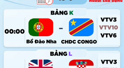 Lịch thi đấu World Cup 2026 hôm nay (18-6): Bồ Đào Nha ra quân, Anh đấu Croatia