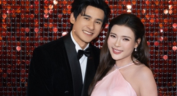 "Bà bầu" Thúy Diễm rạng rỡ trong ngày vui của Lương Thế Thành
